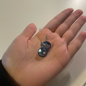 Authentic Swarovski Large Purple/Blue Bella Earrings